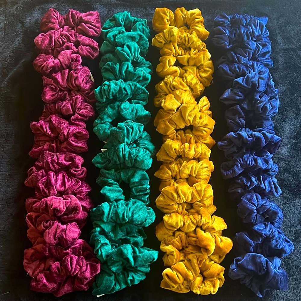 Bulk lot/ handmade hair scrunchies